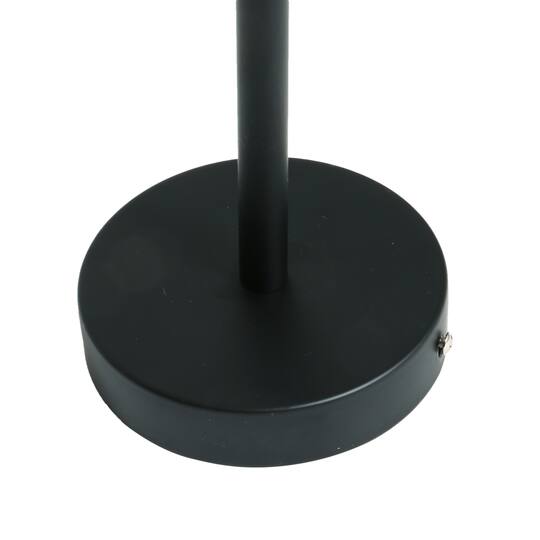 Hello Honey® 58.5" Modern Black Metal & Clear Glass Chandelier